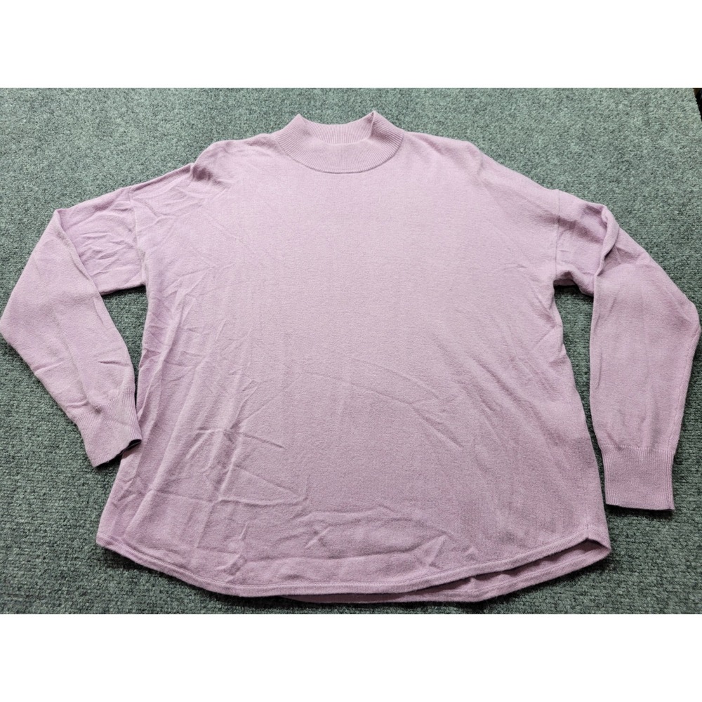 Madewell Womens Lavender Purple Merino Wool Alpaca Blend Mock Neck Sweater M